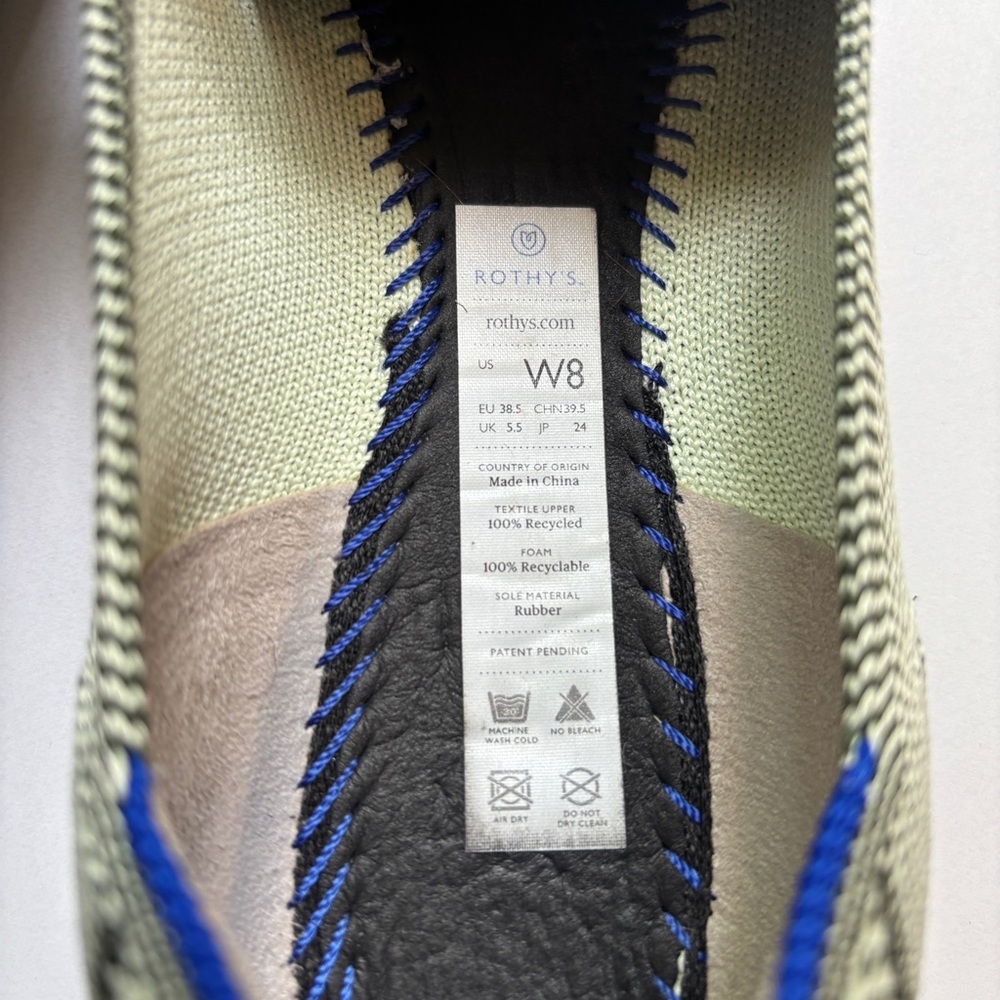 Rothy’s Pistachio Python Pointed Toe Flat Rare‎ R… - image 12